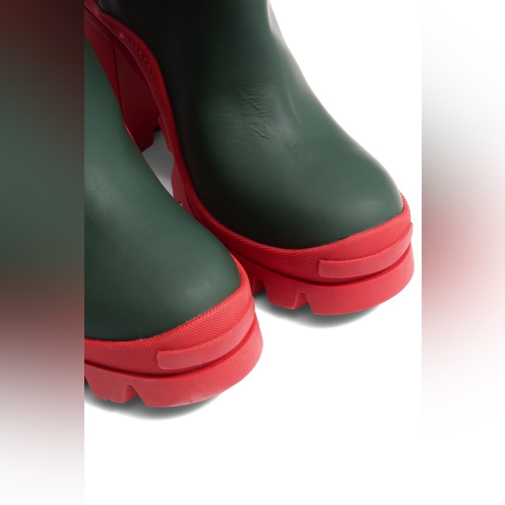 DSQUARED2 Green & Red Lace-Up Heeled Boots Size 39 - Picture 11 of 15